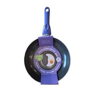 New Green Life 8 Inch Fry Pan Purple Ceramic Non Stitch